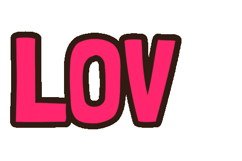 GIFont love text gifont Sticker