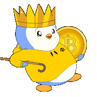 Crypto Penguin Sticker by Pudgy Memez