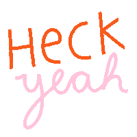 Yeah Sticker by Chiara Celini