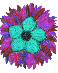 Illustration Flower Sticker