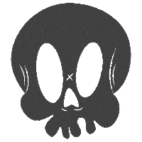 Skull Sticker by brookskully