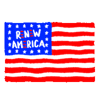 creative-courage flag vote america freedom Sticker