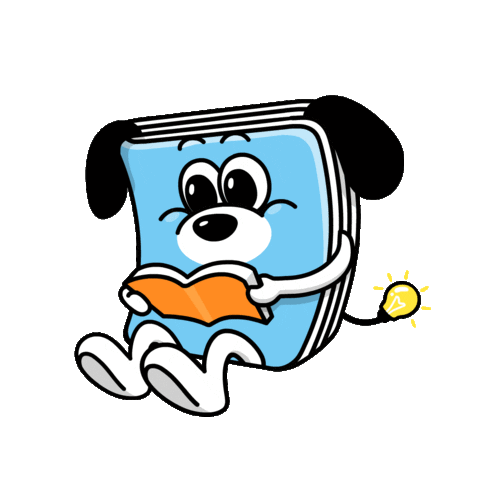 booksee_official giphyupload book blink read Sticker