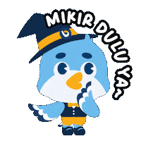 Owl Think Sticker by Accurate Indonesia
