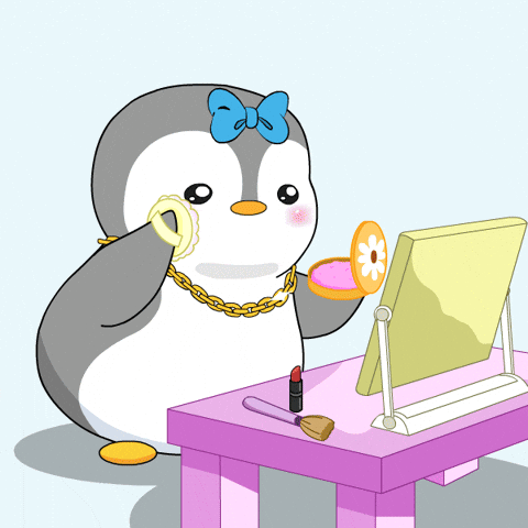 Make Up Love GIF by Pudgy Penguins