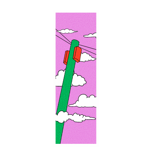 Loop Clouds Sticker by Manon Louart