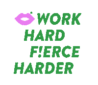 fierce_lab work hard fierce lab Sticker
