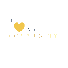 I Love My Community Sticker by Kim Buining