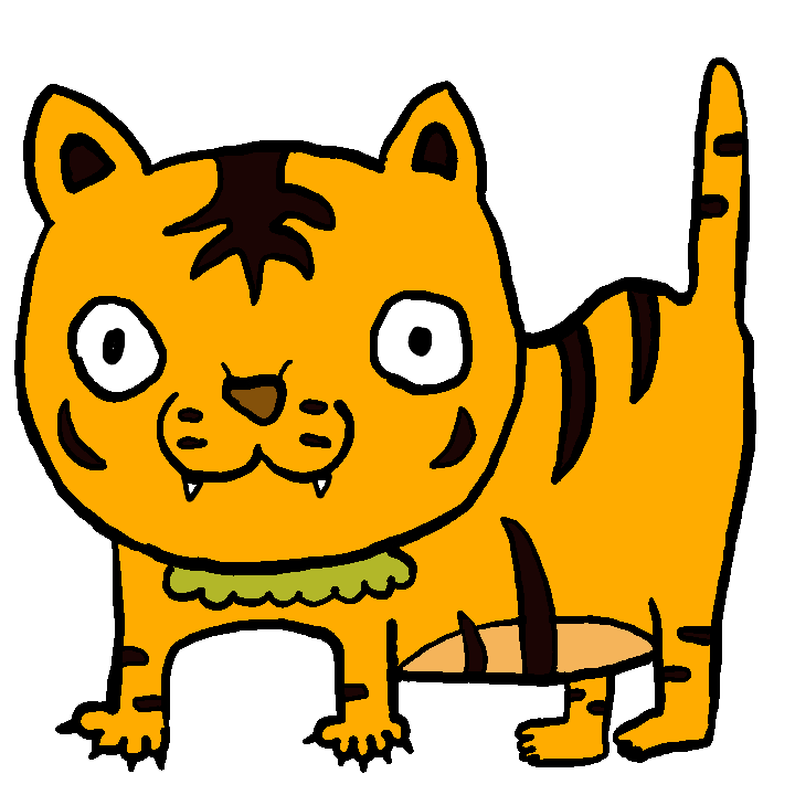buruburuburub4 giphyupload cat tiger 猫 Sticker