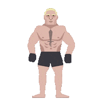 Angry Brock Lesnar Sticker by SportsManias