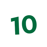 Numberten Sticker by Dartmouth College