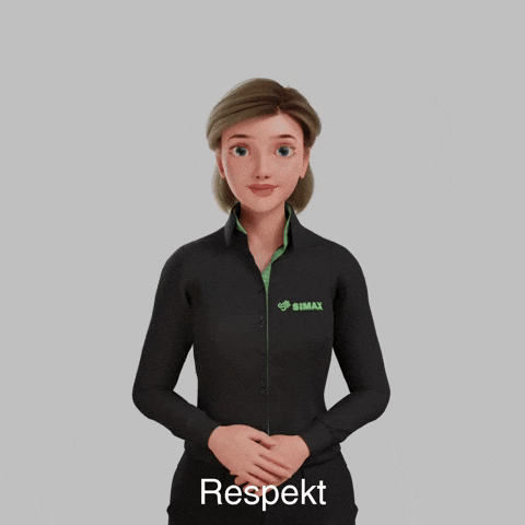 Avatar Gebärdensprache GIF by Sign Time - SiMAX