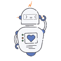iranserver heart robot iran server Sticker
