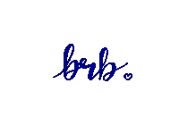 Be Right Back Brb Sticker