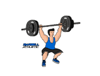 Squats Sticker by Barbell Athletic