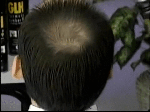 infomercial hairstyle GIF