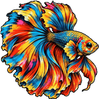 Betta Fish Cutie Sticker