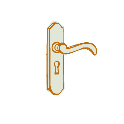 Let Me In Door Sticker by hsp - DIE FUNDRAISER