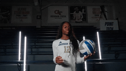 Georgia Tech Volleyball GIF by Georgia Tech Yellow Jackets