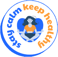 Relax Stay Calm Sticker by Hellosehat