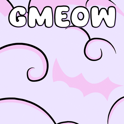 Good Morning Meow GIF by Lucky Kat Studios