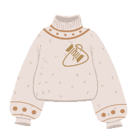 Winter Sweater Sticker by Villa Sassefras