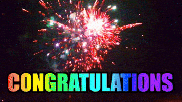 Fireworks Congratulations GIF by KreativCopy