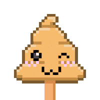 Art Shitting Sticker by Poopies.io