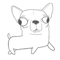 Fun Dog Sticker by godgwawa