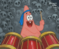 drumming spongebob squarepants GIF