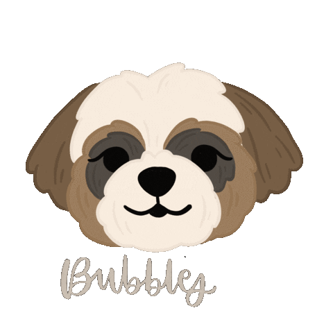 Happy Dog Sticker by Ann of Facedit