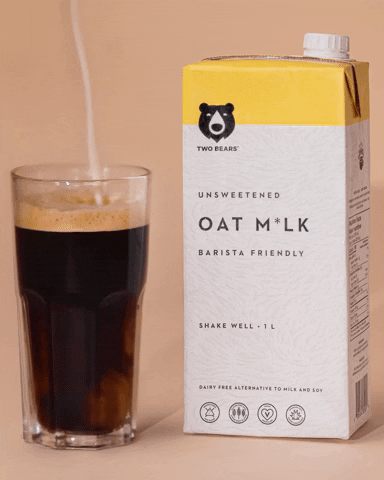 twobearscoffee giphyupload coffee oatmilk oat milk GIF