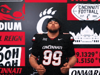 Football GIF by Cincinnati Bearcats
