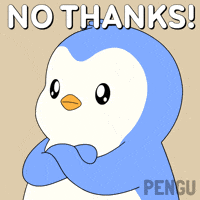 No Thank You Smh GIF by Pudgy Penguins