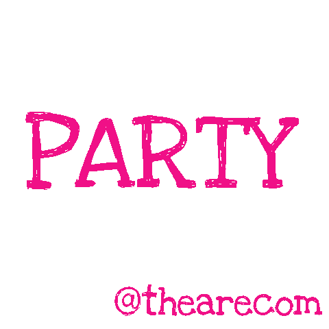 party pink Sticker by THE ARE