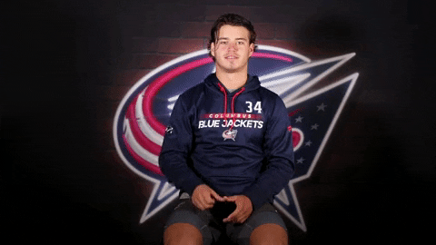 Boo Thumbs Down GIF by Columbus Blue Jackets
