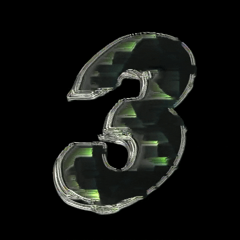 Glitch Numbers GIF by #BASILIO