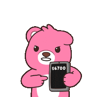 Teddy Bear Money Sticker by BEARISH