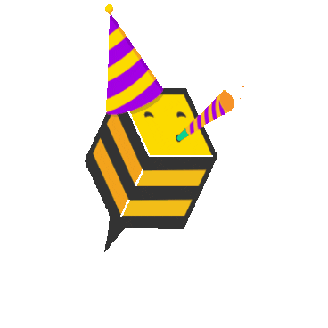 Cubee3d giphygifmaker happy party celebration Sticker