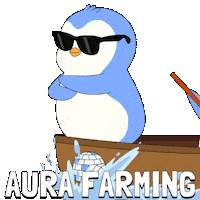 Penguin Boat Sticker by Pudgy Penguins