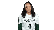 Volleyball Shrug Sticker by Colorado State Rams