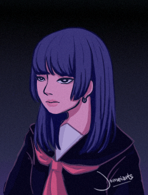 kartistsis art animation girl sticker GIF
