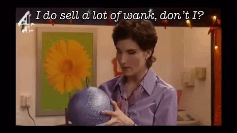 scottquin fran wank black books i do sell a lot of wank GIF