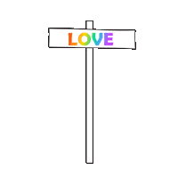 Rainbow Love Sticker by Korkaew