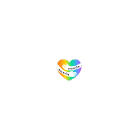 Rainbow Love Sticker by Korkaew