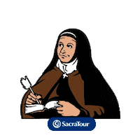 Santa Teresa Orar Sticker by Sacratour
