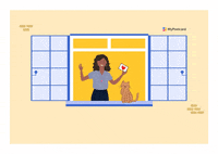 Quarantine Stay Home GIF by MyPostcard