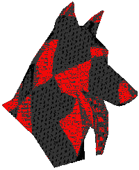 Dog 3D Sticker by badblueprints
