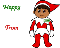 Elf On The Shelf Christmas Sticker by Myrtle Ave