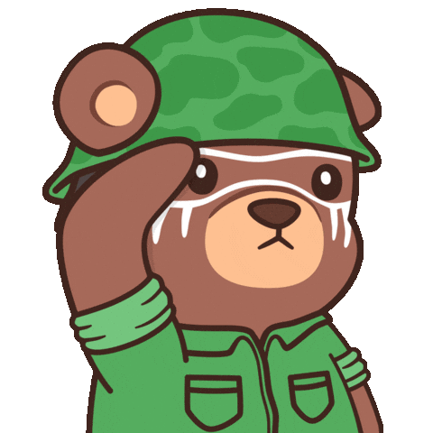 Air Force Yes Sticker by BEARISH
